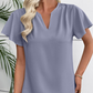👚 ¡TIEMPO LIMITADO 50% DE DESCUENTO! ✨ Blusa de manga flaut de escote en V para mujer – Fluida, 5 colores, fácil de cuidar 🌿