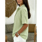 👕 ¡TIEMPO LIMITADO 50% DE DESCUENTO! ✨ Camisa de manga corta a rayas para mujer – Ajuste relajado, escote en V, 9 colores 🍂