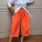 👖 ¡OFERTA LIMITADA: 50% DE DESCUENTO! ✨ Pantalones Anchos Plisados Casuales para Mujer – Corte Cropped, Cintura Elástica, 7 Colores 🍁