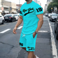 👕 ¡TIEMPO LIMITADO 50% DE DESCUENTO! ✨ Set de camisetas y pantalones cortos con estampados masculinos – Streetwear, 3 colores, S-2XL ☀️