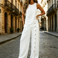 👕 ¡TIEMPO LIMITADO 50% DE DESCUENTO! ✨ Conjunto de dos piezas para mujer – camiseta sin mangas, pantalones anchos, 8 colores 🌿