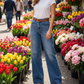 👖 ¡TIEMPO LIMITADO 50% DE DESCUENTO! ✨ Vaqueros de pierna ancha de talle alto para mujer – Vaqueros, S-2XL, Estilo 🍁 Atemporal