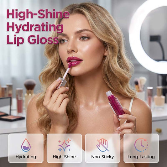 Brillo de labios hidratante de alto brillo