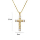 💫 ¡TIEMPO LIMITADO 50% DE DESCUENTO! ✨ Collar colgante de circonia en tono dorado – Brillante, elegante, llamativo ✨