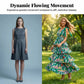 📢📢¡40% DE DESCUENTO! ⏰Vestido femenino de flores con escote en V y volantes en niveles