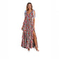 📢📢¡40% DE DESCUENTO! ⏰Vestido femenino de flores con escote en V y volantes en niveles