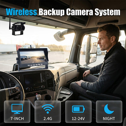 💥 Nueva recomendación para 2026: Sistema completo de cámara de visión trasera digital HD de 7" – Transmisión inalámbrica de imágenes para coches y autocaravanas 🚘🎥