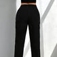 Pantalones de carga con cordón para mujer con bolsillos