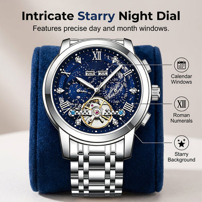 Reloj mecánico automático de precisión masculino