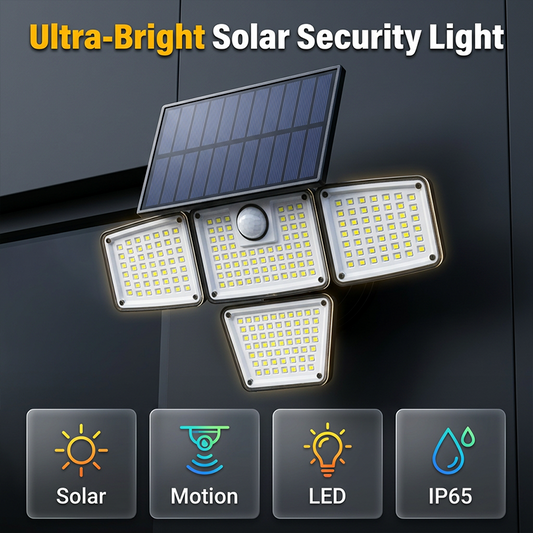 Luz de Seguridad con Sensor de Movimiento Solar