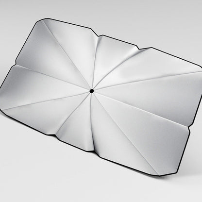 ☀️ ¡50% DE DESCUENTO AHORA! 🚗 Parasol Plegable para Parabrisas – Varilla 360° y capa de titanio – Ajuste universal, bloquea calor y UV – compacto y fácil de guardar 🛡️✨