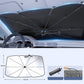 ☀️ ¡50% DE DESCUENTO AHORA! 🚗 Parasol Plegable para Parabrisas – Varilla 360° y capa de titanio – Ajuste universal, bloquea calor y UV – compacto y fácil de guardar 🛡️✨