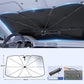 ☀️ ¡50% DE DESCUENTO AHORA! 🚗 Parasol Plegable para Parabrisas – Varilla 360° y capa de titanio – Ajuste universal, bloquea calor y UV – compacto y fácil de guardar 🛡️✨