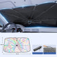 ☀️ ¡50% DE DESCUENTO AHORA! 🚗 Parasol Plegable para Parabrisas – Varilla 360° y capa de titanio – Ajuste universal, bloquea calor y UV – compacto y fácil de guardar 🛡️✨