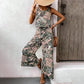 👚 ¡50% DE DESCUENTO AHORA! 👖 Set de camiseta sin mangas estampada y pantalones anchos para mujer – Fluido y transpirable – Perfecto para ropa de verano, playa o resort – chic 🌸 sin esfuerzo
