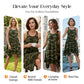 👗 ¡TIEMPO LIMITADO 50% DE DESCUENTO! ✨ Vestido de camuflaje sin mangas – Dobladillo asimétrico, estilo atrevido, único 🍂