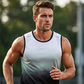 💪 ¡50% DE DESCUENTO POR TIEMPO LIMITADO! ✨ Camiseta sin Mangas Degradada para Hombre – Secado Rápido, Corte 3D, Transpirable 🏃‍♂️