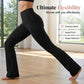 🧘 ¡50% DE DESCUENTO AHORA! 🦵 Pantalones de yoga elásticos para mujer con botas – favorecedores, de cintura alta, ultra flexibles y bolsillos laterales – para estudio o calle 👖