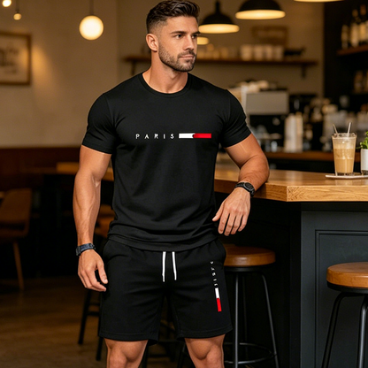 👕 ¡TIEMPO LIMITADO 50% DE DESCUENTO! ✨ Set de 2 piezas impreso para hombres