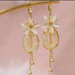📢📢¡50% DE DESCUENTO! ⏰Pendientes colgantes con borlas de flores elegantes