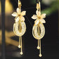 📢📢¡50% DE DESCUENTO! ⏰Pendientes colgantes con borlas de flores elegantes