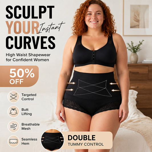 🥳¡REBAJAS🥳💞CALIENTES 2026 50K+ VENDIDAS! ✨ 💝 Braguitas moldeadoras para control de vientre cruzado para mujer