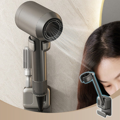🔥49% de descuento🚀en secador de pelo con soporte de pared con organizador🍃🪮 de cable
