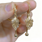 🍁 ¡TIEMPO LIMITADO 50% DE DESCUENTO! ✨ Pendientes de hoja de arce de diamante completo – Brillantes, colgantes, glamurosos 💎 para la noche