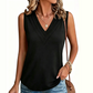 👚 ¡TIEMPO LIMITADO 50% DE DESCUENTO! ✨ Camiseta sin mangas de escote en V para mujer – Cuello suave y en capas, estilo cotidiano 🌸