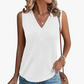 👚 ¡TIEMPO LIMITADO 50% DE DESCUENTO! ✨ Camiseta sin mangas de escote en V para mujer – Cuello suave y en capas, estilo cotidiano 🌸