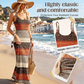 ⏳Vestido Maxi🏖️👗 de rayas ajustado con 50⏰% de descuento por tiempo limitado