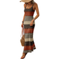 ⏳Vestido Maxi🏖️👗 de rayas ajustado con 50⏰% de descuento por tiempo limitado