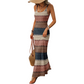 ⏳Vestido Maxi🏖️👗 de rayas ajustado con 50⏰% de descuento por tiempo limitado