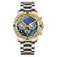 Reloj multifunción con fase de sol y luna
