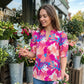 👚 ¡50% DE DESCUENTO AHORA! 🌸 Camisa casual floral para mujer – Manga corta, ligera y lista para primavera – Transpirable, fácil de cuidar, encanto ☁️ cotidiano