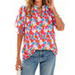 👚 ¡50% DE DESCUENTO AHORA! 🌸 Camisa casual floral para mujer – Manga corta, ligera y lista para primavera – Transpirable, fácil de cuidar, encanto ☁️ cotidiano