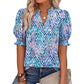 👚 ¡50% DE DESCUENTO AHORA! 🌸 Camisa casual floral para mujer – Manga corta, ligera y lista para primavera – Transpirable, fácil de cuidar, encanto ☁️ cotidiano