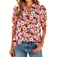 👚 ¡50% DE DESCUENTO AHORA! 🌸 Camisa casual floral para mujer – Manga corta, ligera y lista para primavera – Transpirable, fácil de cuidar, encanto ☁️ cotidiano