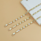 💎 ¡50% DE DESCUENTO POR TIEMPO LIMITADO! ✨ Pulsera de Eslabones Tricolor Unisex – Oro/Rosa/Plata, Corte Facetado, Cierre Langosta 🖤