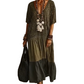 👗 ¡TIEMPO LIMITADO 50% DE DESCUENTO! ✨ Vestido Maxi de Leopardo Bohemio – Escote en V, escalones, estilo 🌴 resort fluido