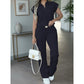 Conjunto de 2 piezas para top casual y pantalones