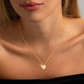 ⏳Time-Limited Special⏰Heart Shaped Letters Micro Pave Chain Necklace – Initial Pendant, Titanium Steel, Adjustable ✨