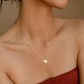 ⏳Time-Limited Special⏰Heart Shaped Letters Micro Pave Chain Necklace – Initial Pendant, Titanium Steel, Adjustable ✨