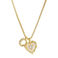 ⏳Time-Limited Special⏰Heart Shaped Letters Micro Pave Chain Necklace – Initial Pendant, Titanium Steel, Adjustable ✨