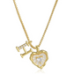 ⏳Time-Limited Special⏰Heart Shaped Letters Micro Pave Chain Necklace – Initial Pendant, Titanium Steel, Adjustable ✨
