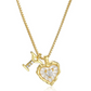 ⏳Time-Limited Special⏰Heart Shaped Letters Micro Pave Chain Necklace – Initial Pendant, Titanium Steel, Adjustable ✨