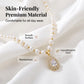 💟 ¡OFERTA LIMITADA 50% OFF! 💥 Collar de Perlas Estilo Vintage para Mujer – Gargantilla con Colgante de Lágrima, Perlas Luminosas, Tono Dorado ✨