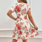 🌸 ¡50% DE DESCUENTO POR TIEMPO LIMITADO! 💥 Vestido Elegante con Estampado Floral y Dobladillo con Volantes para Mujer – Cintura Ajustada, Transpirable, Versátil ✨