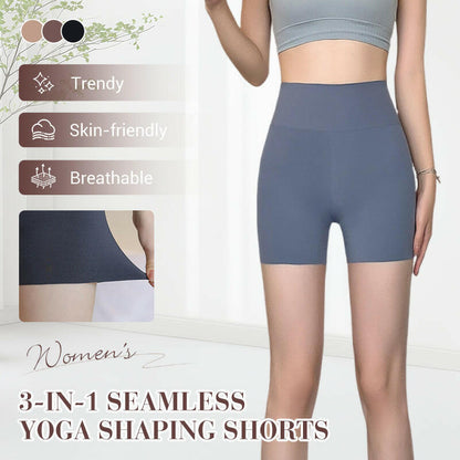 Shorts Moldeadores de Yoga Sin Costuras 3 en 1