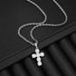 🌸 ¡50% DE DESCUENTO AHORA! 🌸Colgante de amuleto de cruz de zircón con incrustaciones de cobre
